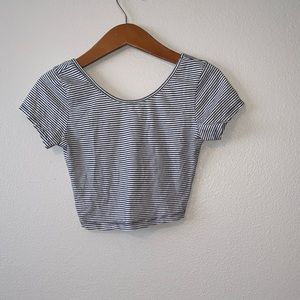 Striped crop top